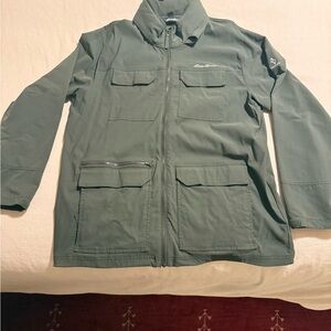 Eddie Bauer Olive Green Military Field Jacket